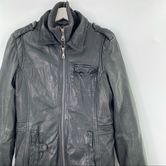 Danier Black Leather Removable Double-Lined Jacket - Size S - Picture 3 of 11